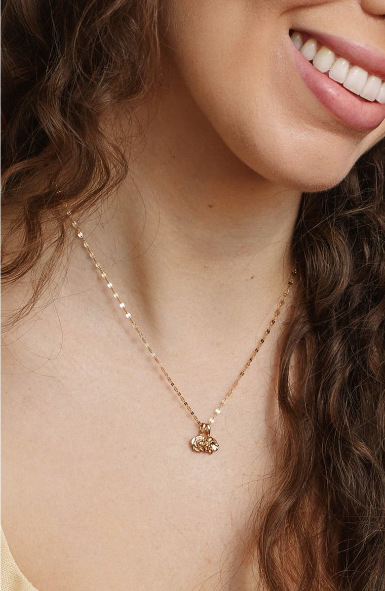 MADE BY MARY September Birth Flower Charm, Alternate, color, Silver