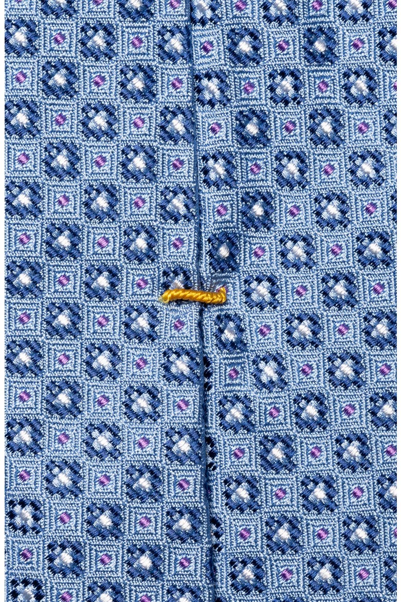 Micro Floral Silk Tie, Alternate, color, LIGHT BLUE