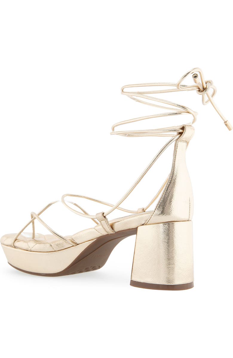 Aerosoles Caramia Ankle Wrap Platform Sandal, Alternate, color, Soft Gold