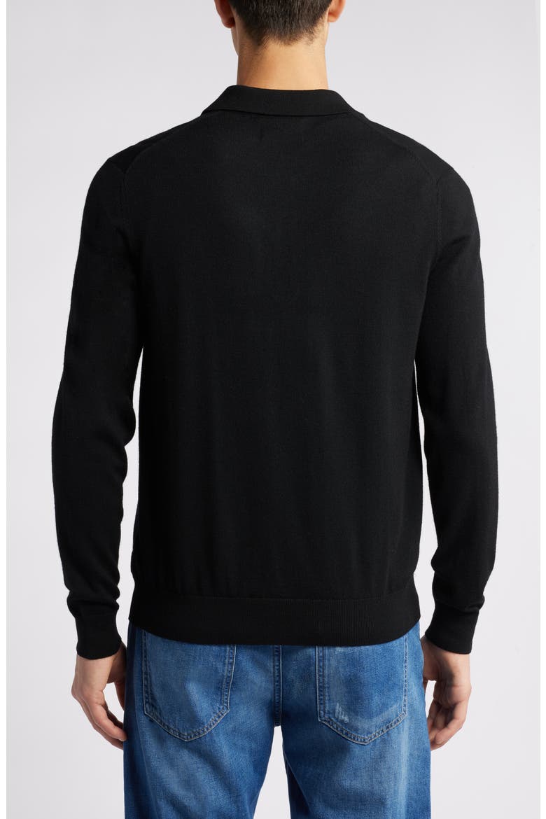 NN07 Quarter Zip Wool Polo Sweater (Men) | Nordstrom