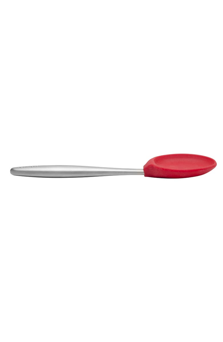 CUISIPRO 8-Inch Silicone Piccolo Solid Spoon, Alternate, color, Red