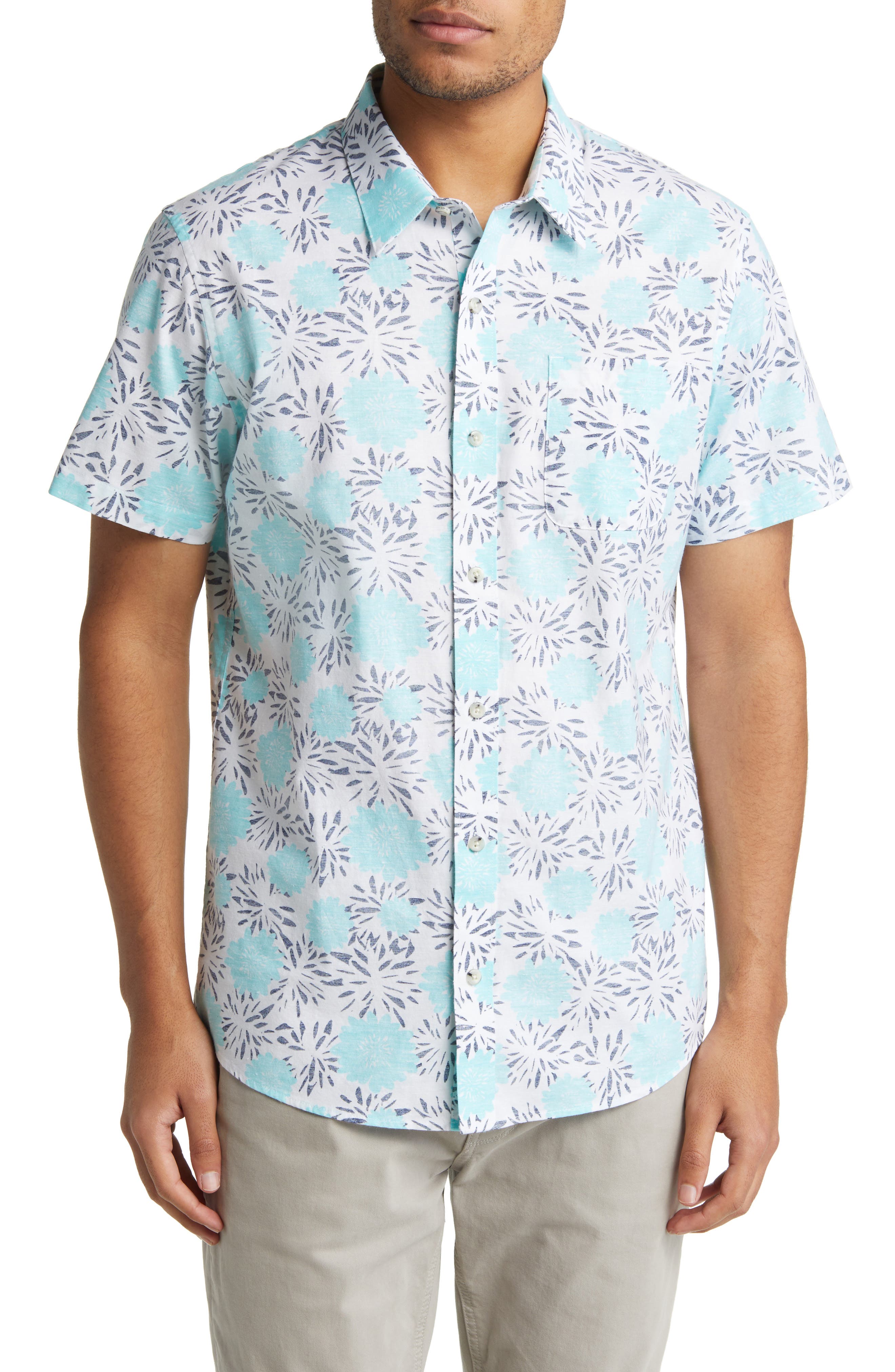 Stylite Short Sleeve Button-Up Shirt