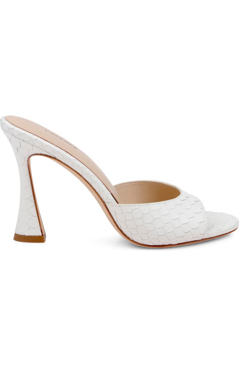 L'AGENCE Avery II Genuine Calf Hair Sandal, Alternate, color, White Snake