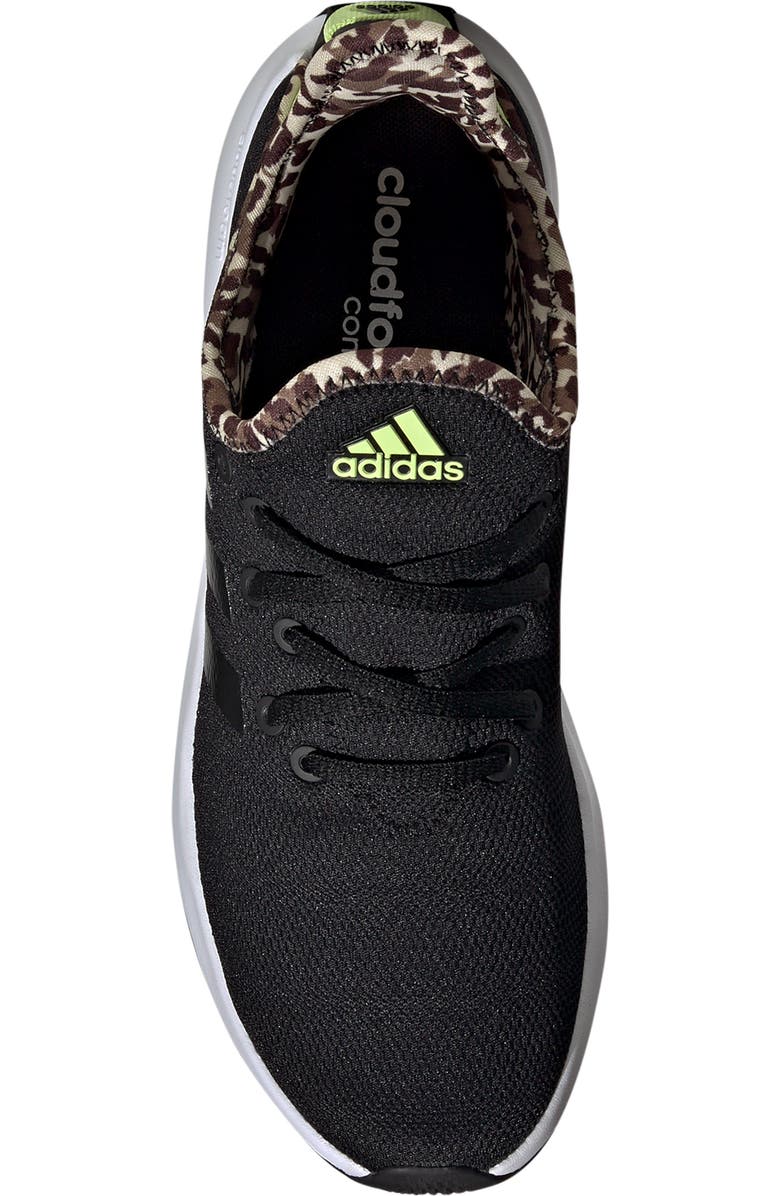adidas Cloadfoam Pure Running Shoe, Alternate, color, Black/ Black/ Pulse Lime