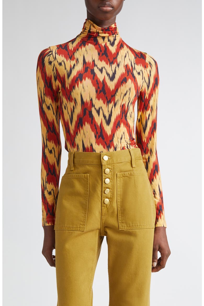 Aurelia Long Sleeve Turtleneck, Main, color, CARNELIAN