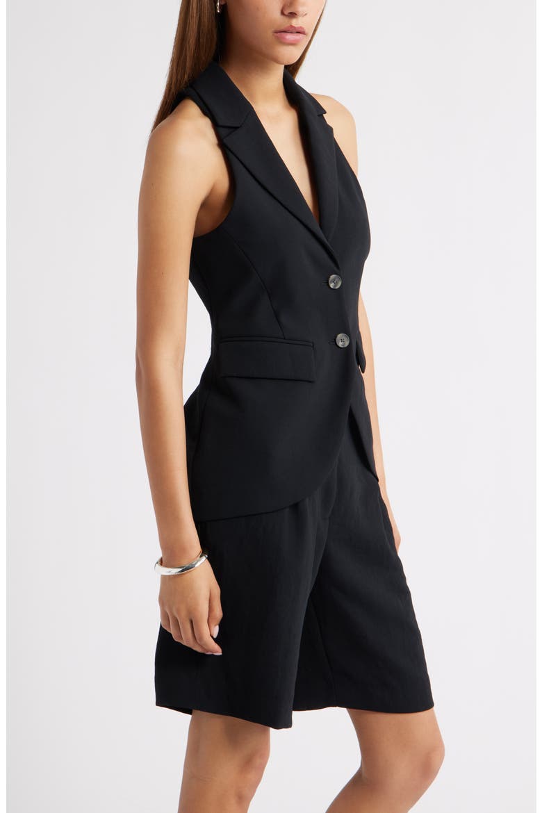 The Curator Notched Lapel Vest, Alternate, color, BLACK