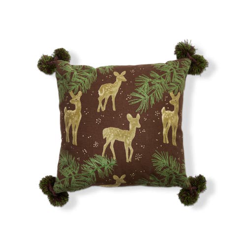 Tag Wilde Pine Deer Throw Pillow In Multi