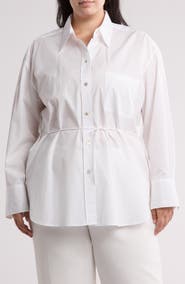 Vince Oversize Cotton Button-Up Shirt