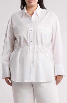 Oversize Cotton Button-Up Shirt