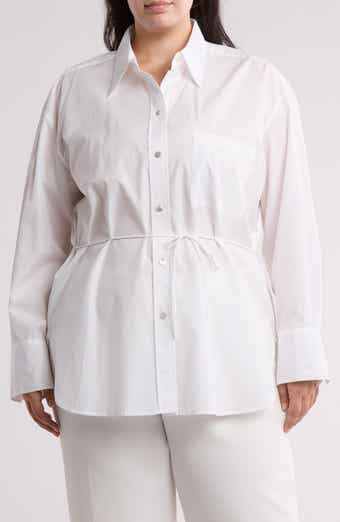 Oversize Cotton Button-Up Shirt