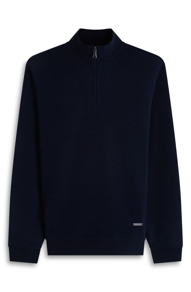 Bugatchi Quarter Zip Top, Alternate, color, Navy