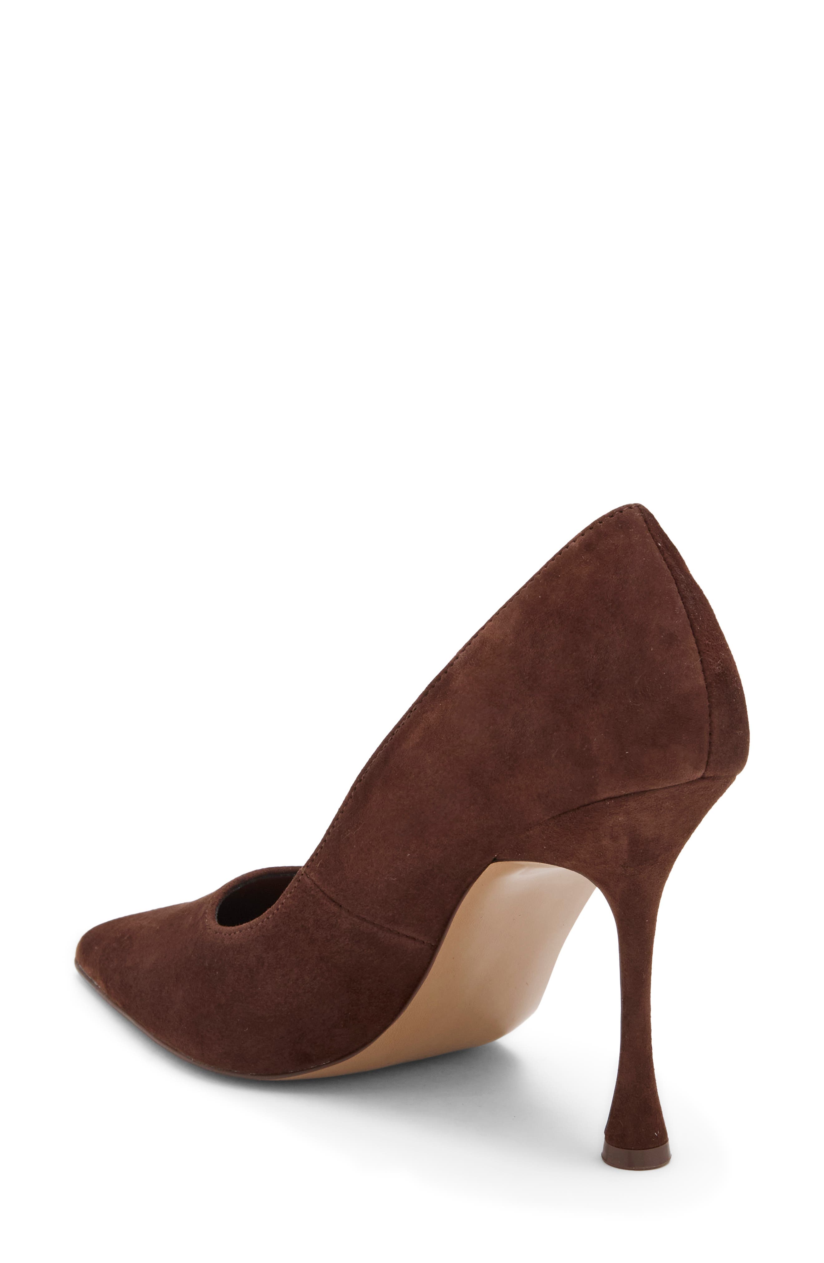 Priyonka Pointed Toe Pump, Alternate, color, BROWN SUEDE
