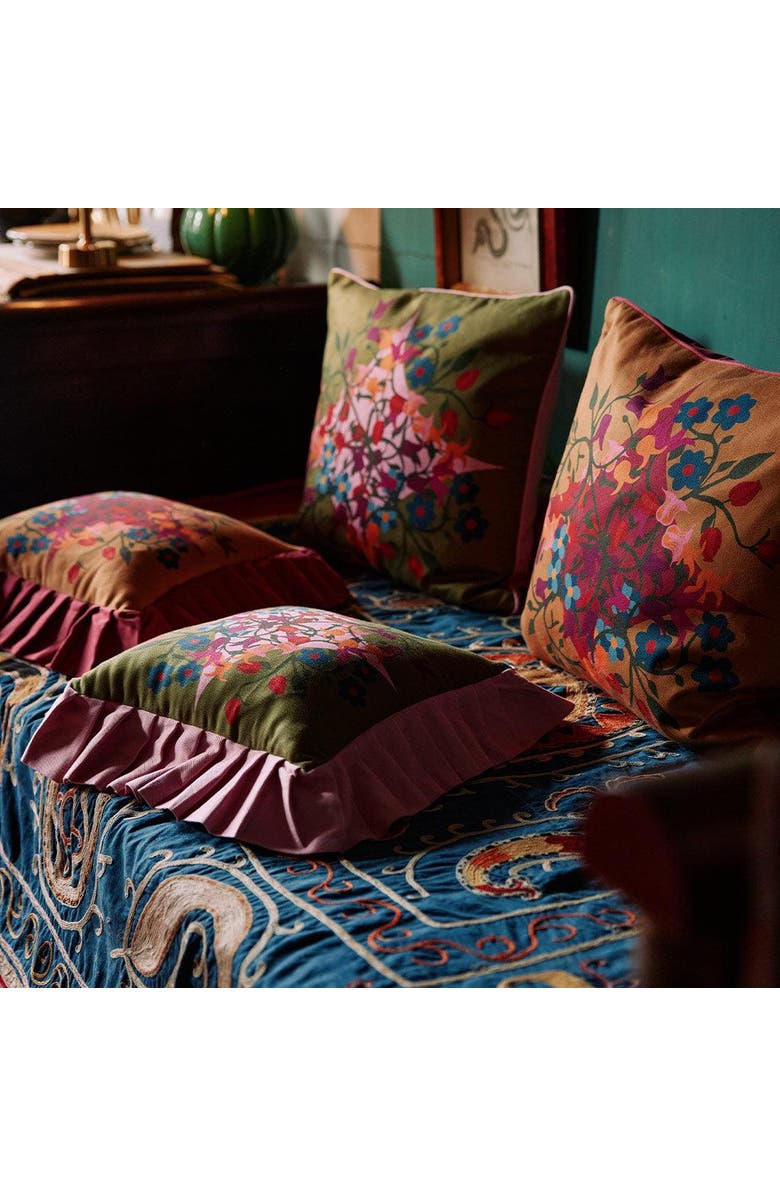 Sophie Williamson Design Square Pillow Cover - Cover Only, Alternate, color, Green