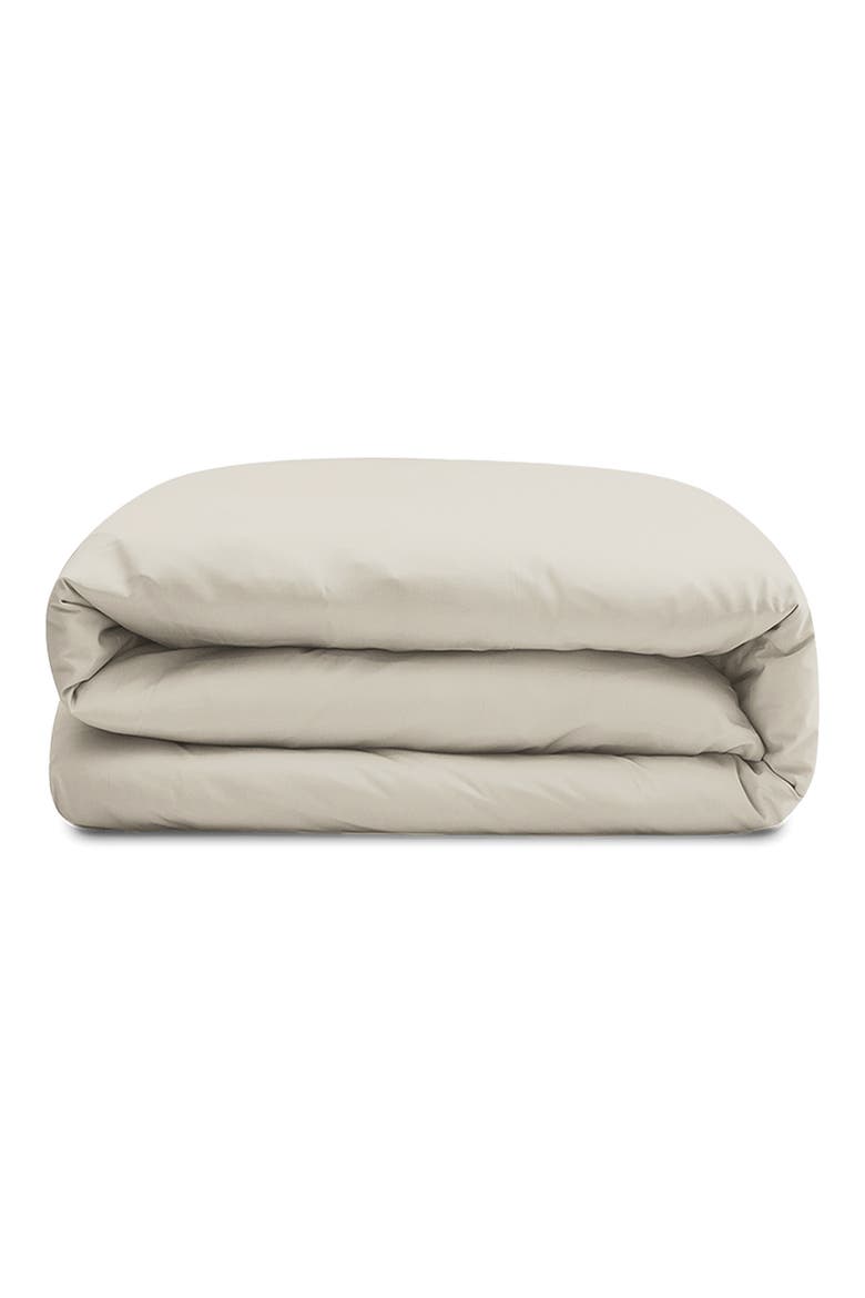 Sateen Duvet Cover, Main, color, SAND