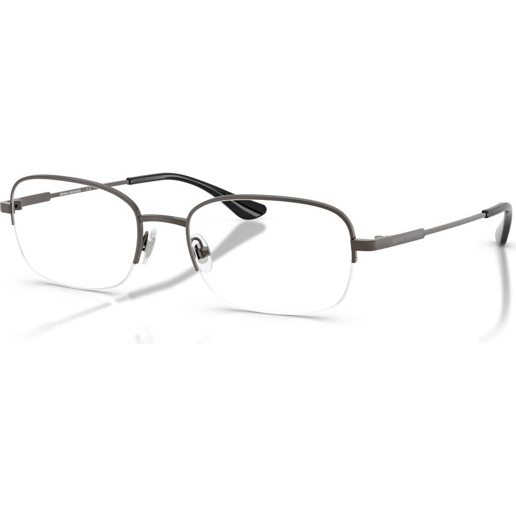 Brooks Brothers 54mm Rectangle Optical Glasses In Gray