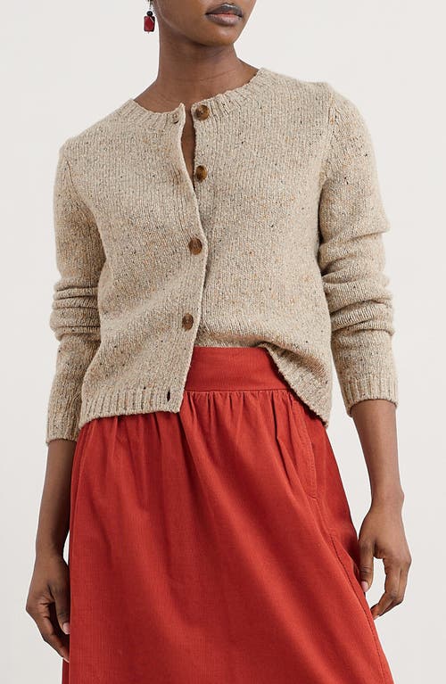 Seasalt Cornwall Dawson Pick Merino Wool Blend Cardigan In Orange