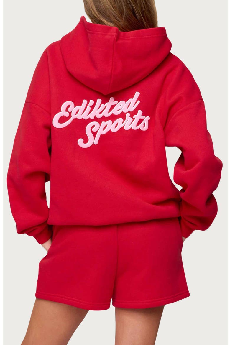So Sporty Hoodie, Alternate, color, RED