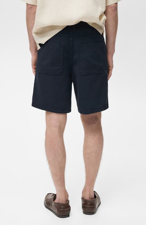 Mango Drawstring Waist Denim Shorts