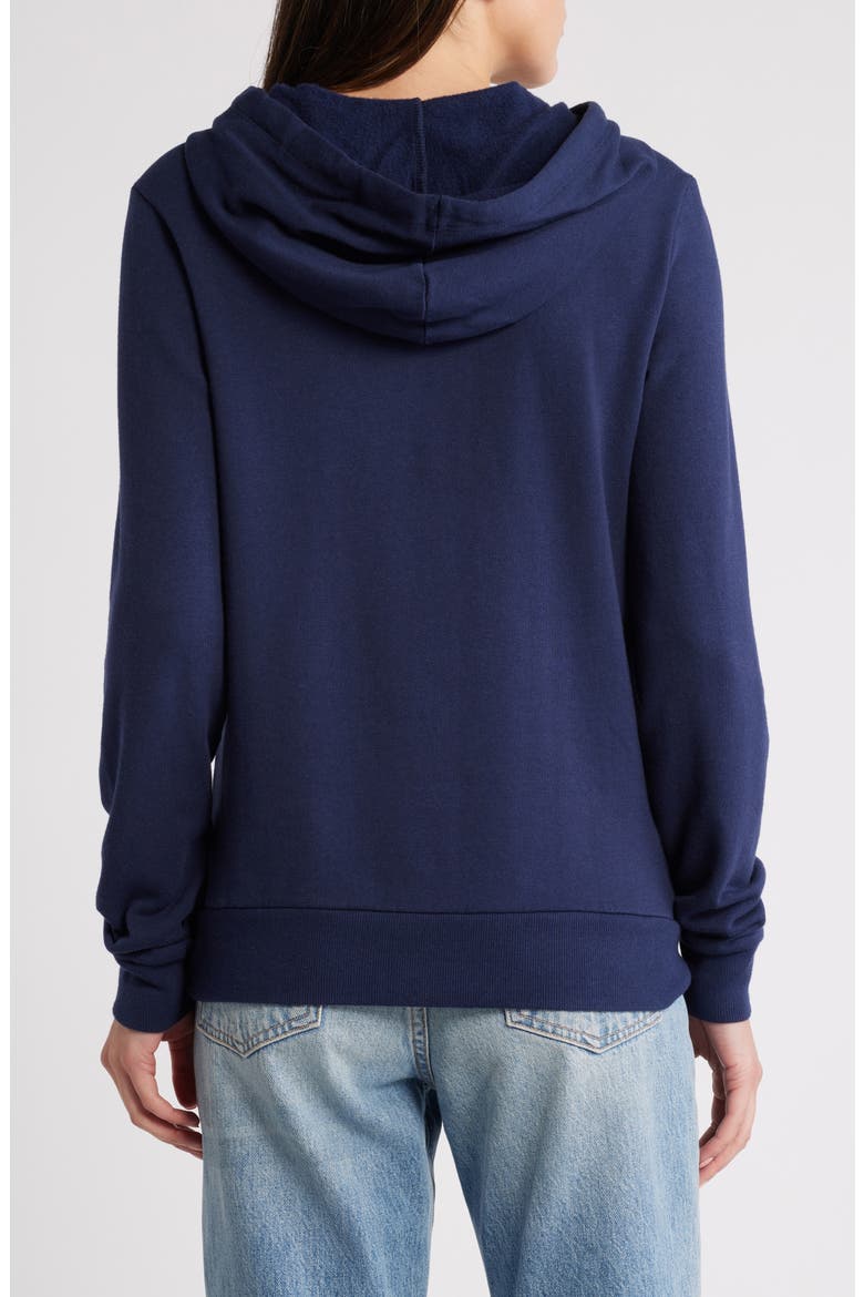 Cotton Blend Hoodie, Alternate, color, TRUE NAVY