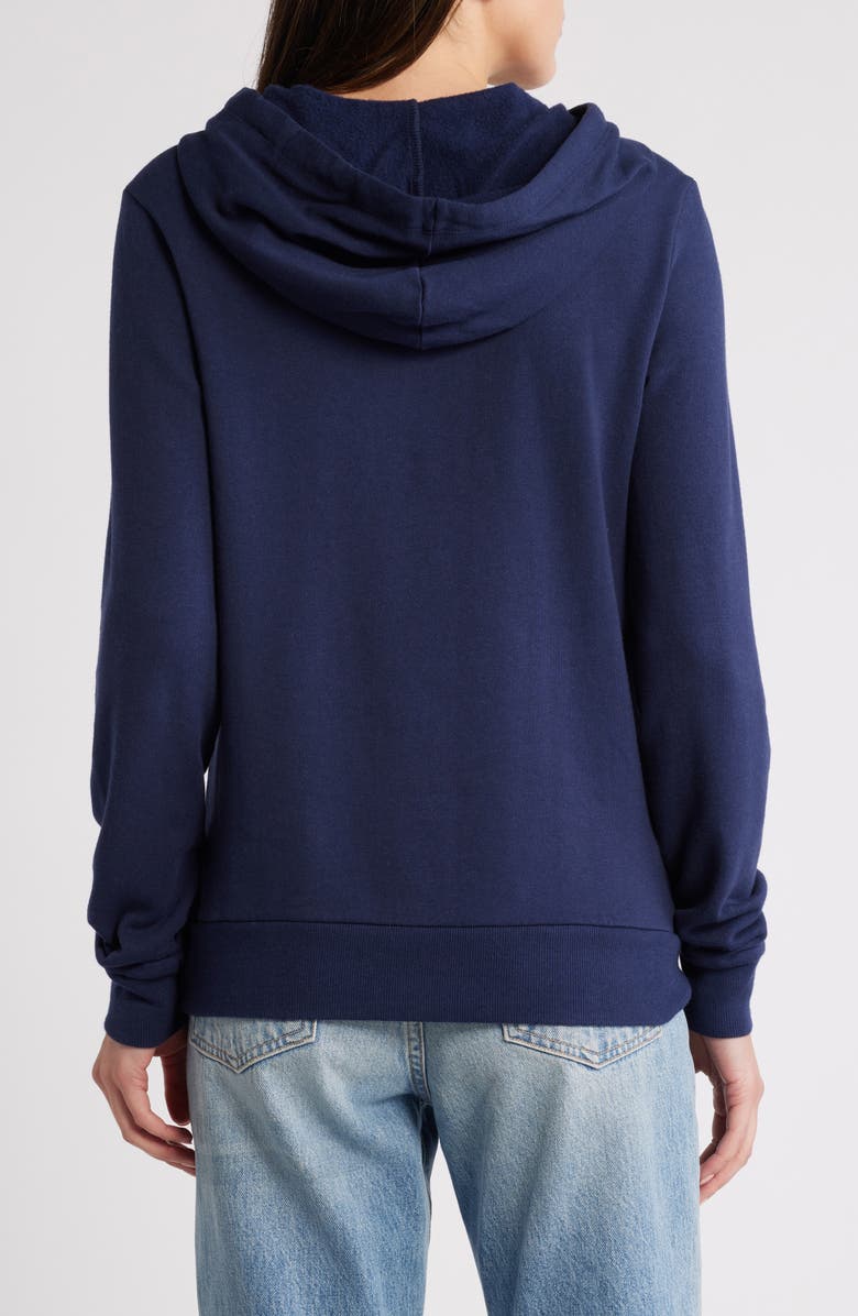 Marine Layer Cotton Blend Hoodie, Alternate, color, True Navy
