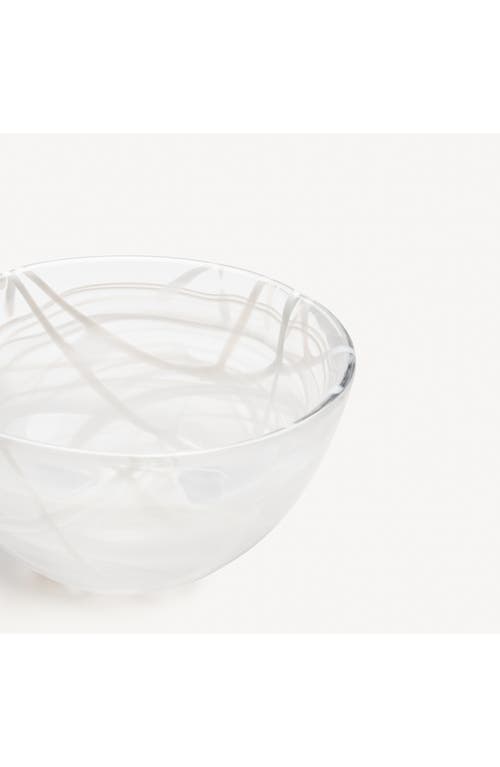 Kosta Boda Contrast Small Bowl In White