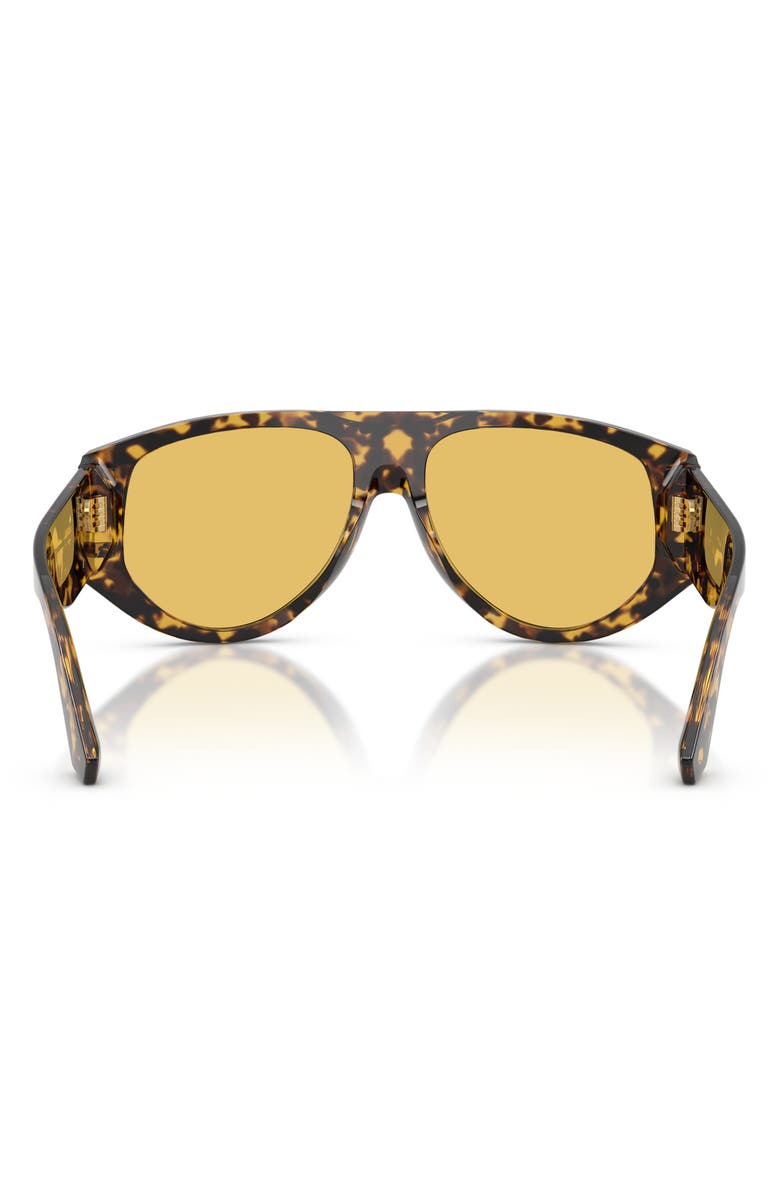 Dolce&Gabbana 56mm Pilot Sunglasses, Alternate, color, Yellow Havana / Yellow