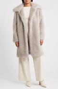 Bernardo Long Faux Fur Coat