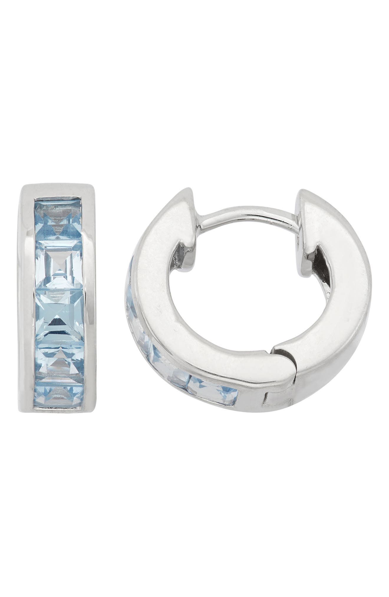 FZN Gemstone Huggie Hoop Earrings