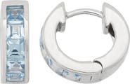 FZN Gemstone Huggie Hoop Earrings