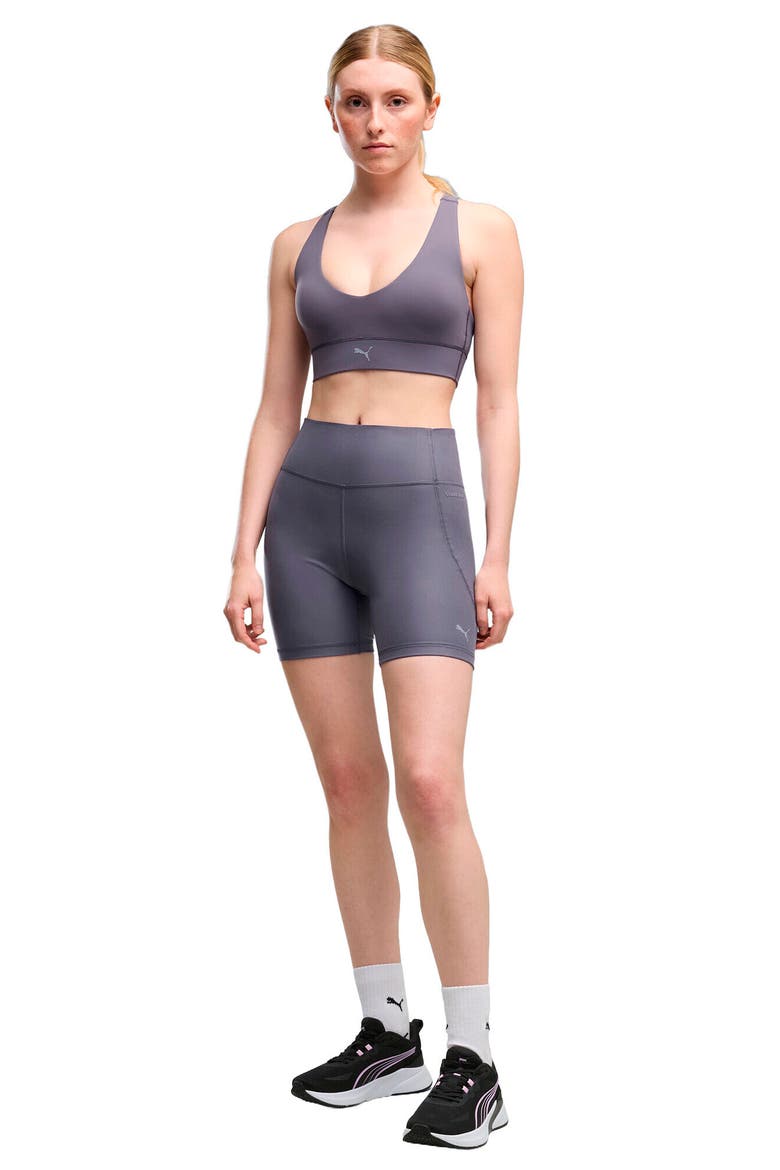 Cloudspun High Waist 6-Inch Short Tights, Alternate, color, INKY DEPTHS