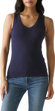 Michael Stars Maya Cotton V-Neck Tank