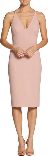 open lace back dress Perla Dress – Dress the Population main image 1