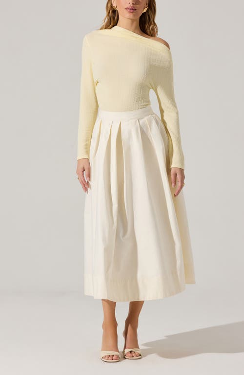 ASTR ASTR THE LABEL ONE SHOULDER TEXTURED TOP