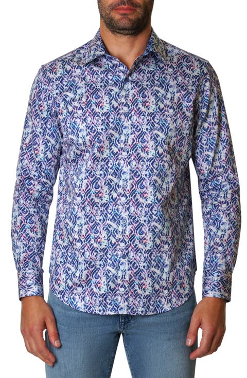 Clarke Print Button-Up Shirt