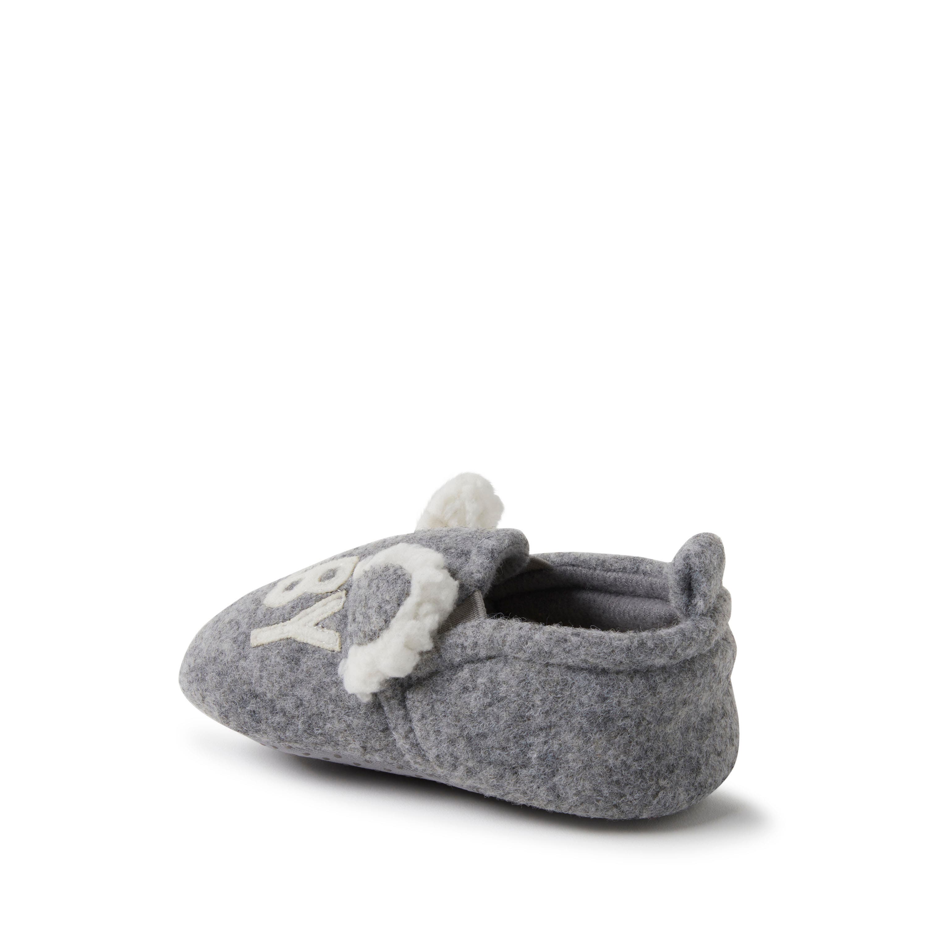 DEARFOAMS Casey Baby Bear Family Scuff Slipper, Alternate, color, Light Heather Grey
