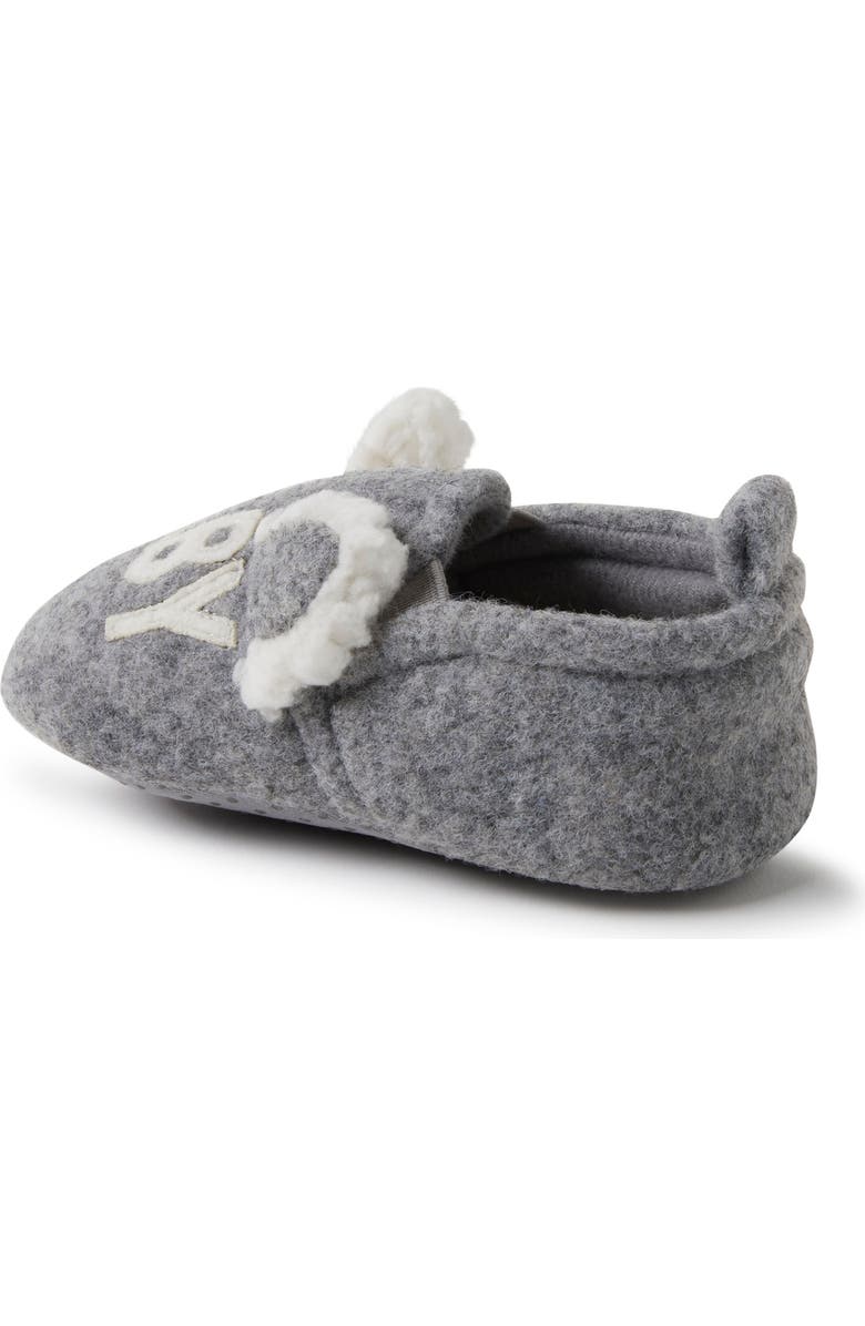 DEARFOAMS Casey Baby Bear Family Scuff Slipper, Alternate, color, Light Heather Grey