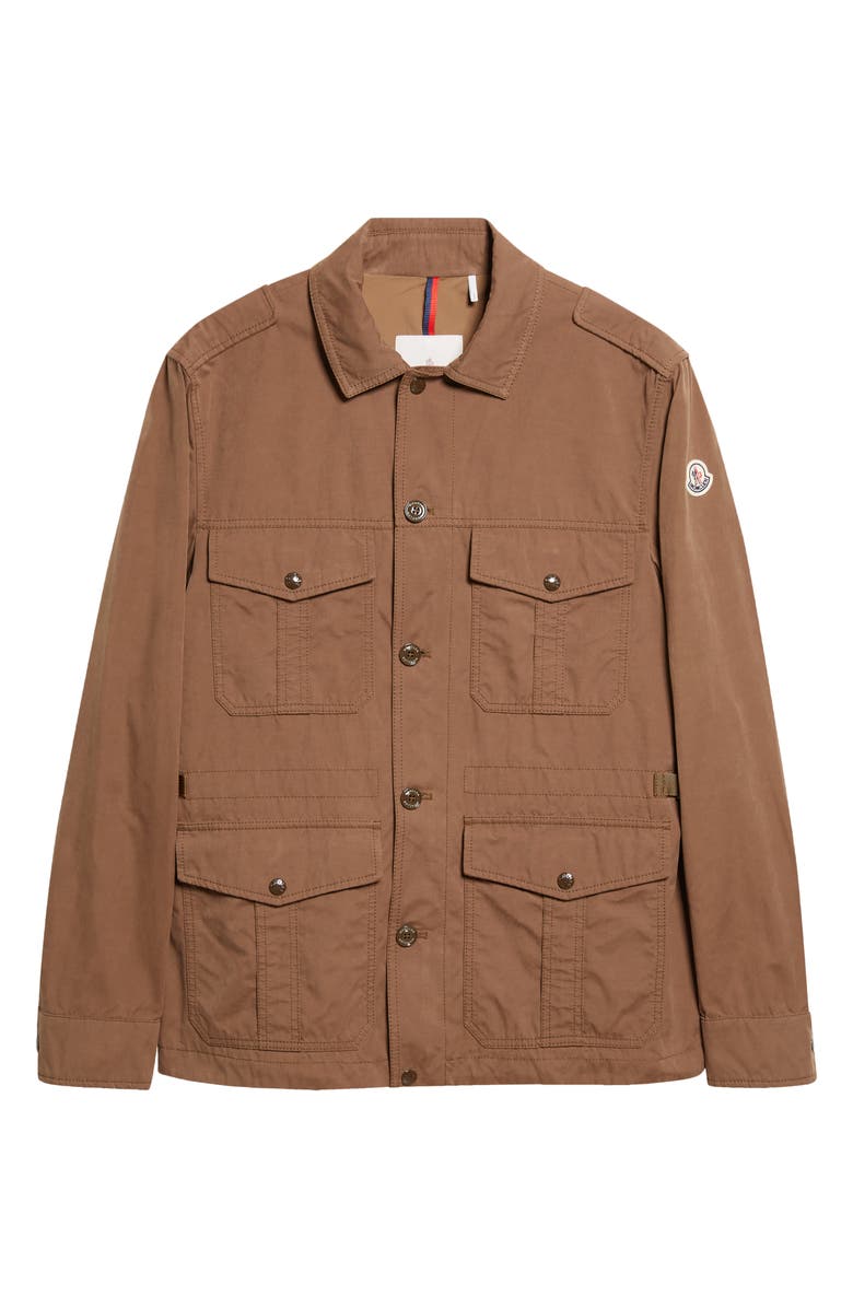 Moncler Amnicon Canvas Field Jacket, Main, color, Coriander