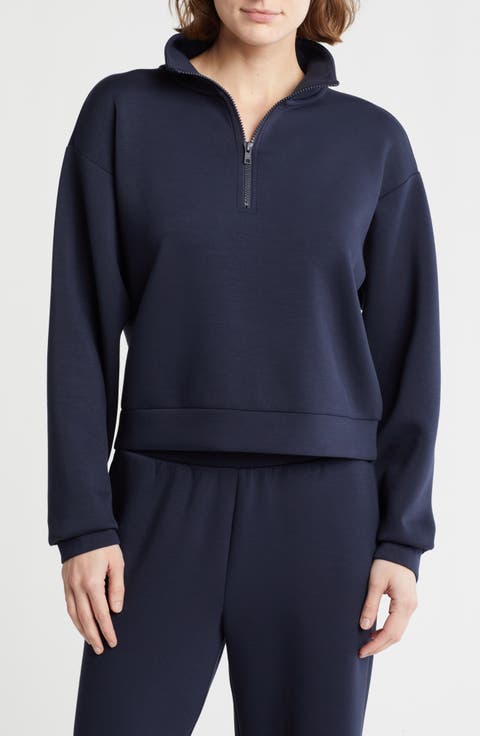 Whisper Knit Quarter Zip Pullover