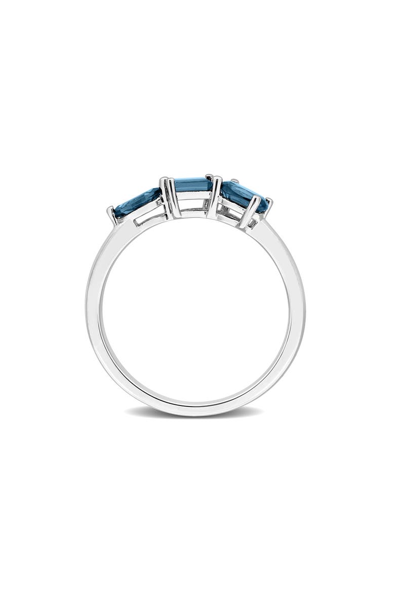 Multiple Cut Semiprecious Stone Stacking Ring, Alternate, color, BLUE