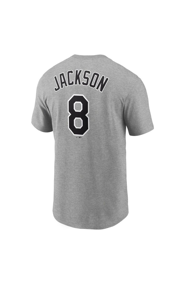 Nike Men's Nike Bo Jackson Heathered Gray Chicago White Sox Cooperstown Collection Name & Number T-Shirt, Alternate, color, Heather Gray