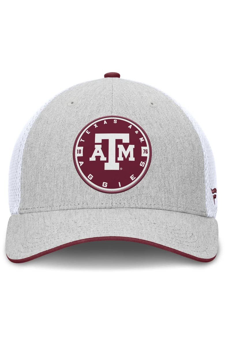FANATICS Men's Fanatics  Heather Gray Texas A&M Aggies Trigger Flex Hat, Alternate, color, Heather Gray