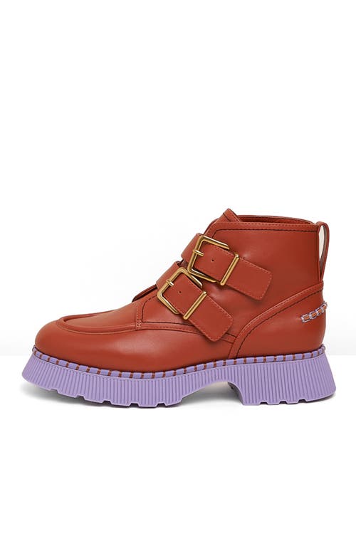 Charlotte Stone Liam Platform Lug Sole Chukka Boot In Brown