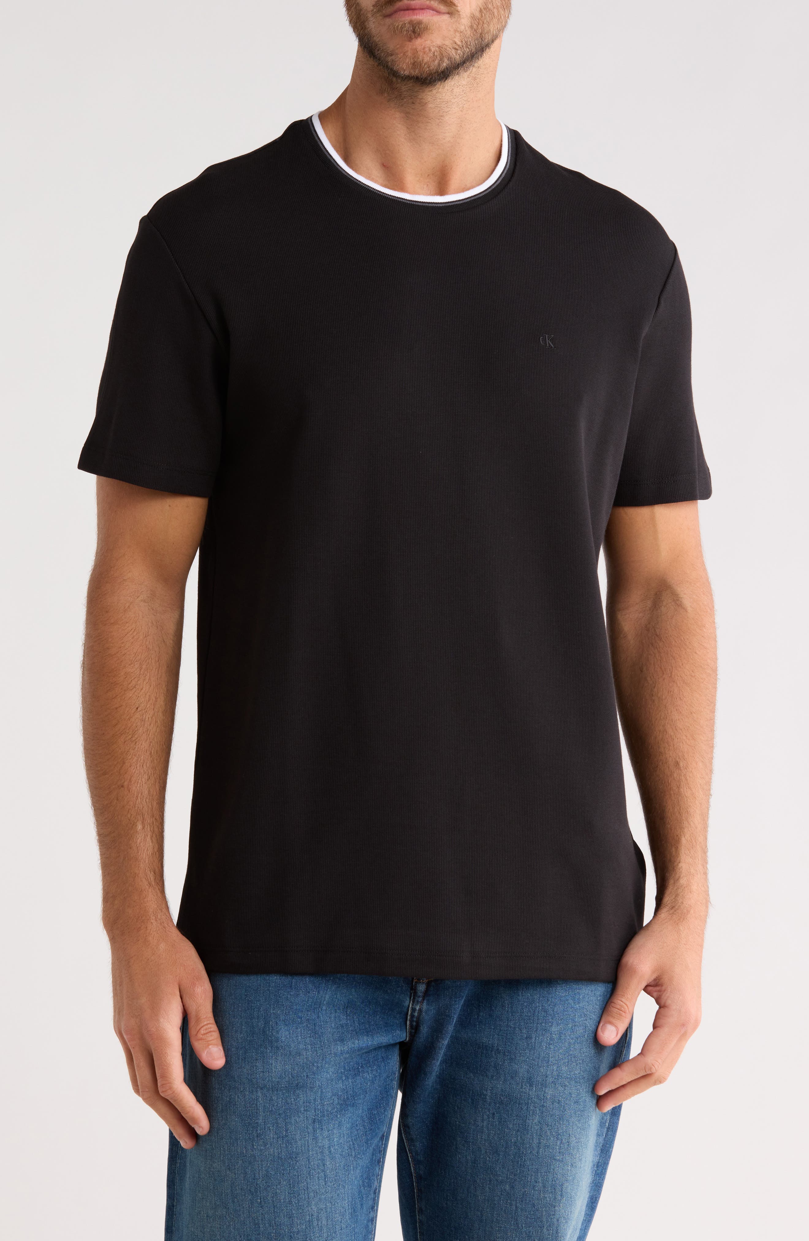 Calvin Klein Tipped Microwaffle T-Shirt