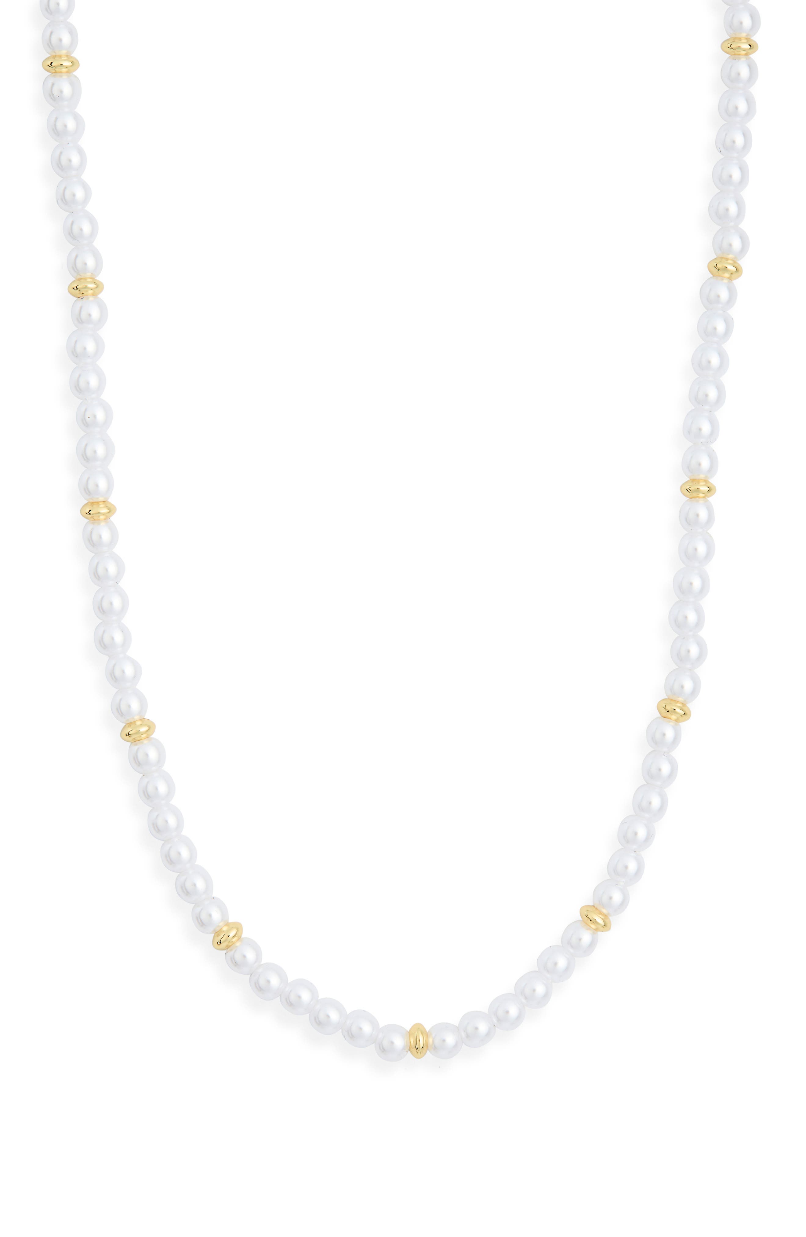 NORDSTROM RACK Demi Fine Faux Pearl Beaded Necklace