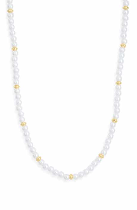 NORDSTROM RACK Demi Fine Faux Pearl Beaded Necklace