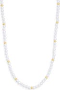 NORDSTROM RACK Demi Fine Faux Pearl Beaded Necklace