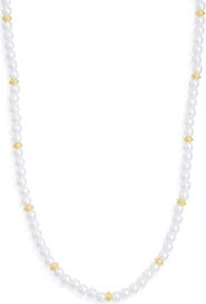 NORDSTROM RACK Demi Fine Faux Pearl Beaded Necklace