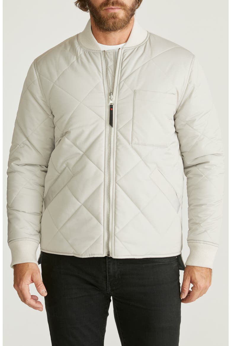 Reversible Quilted Bomber Jacket, Main, color, STONE/ STORMY
