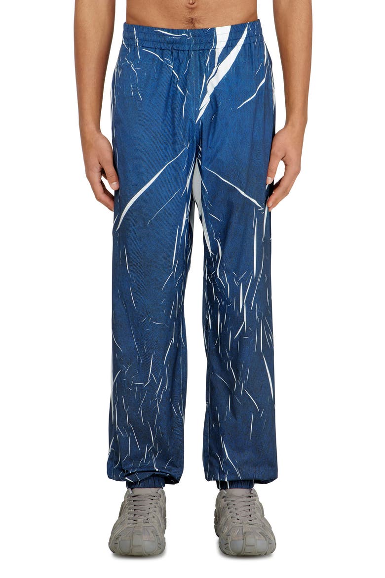 P-Arelion-CJBC Trompe l'Oeil Botched Denim Joggers, Main, color, INDIGO/ BLUE