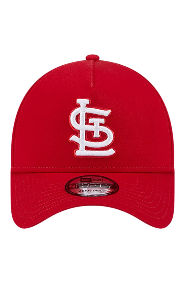 New Era Men's New Era Red St. Louis Cardinals Team Color A-Frame 9FORTY Adjustable Hat, Alternate, color, Red